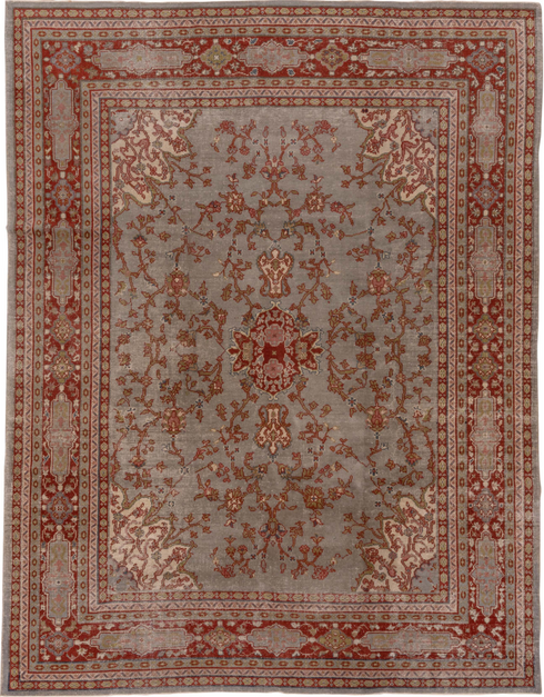 Antique Oushak Area Rug (7' x 10')
